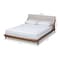 Baxton Studio Sante Mid-Century Beige Upholstered Wood Full Size Platform Bed 156-9290 - alternate 10